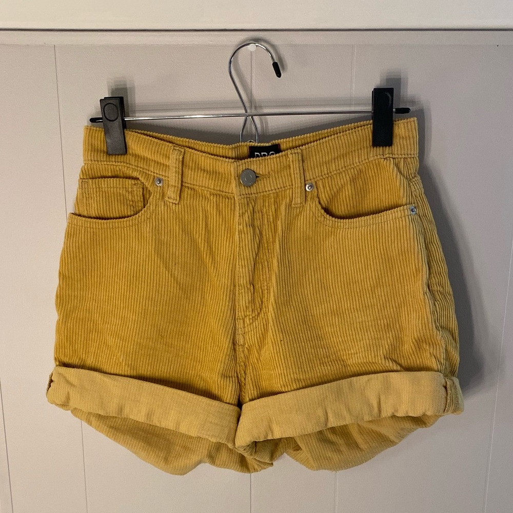 BDG Urban Outfitters Yellow Corduroy Shorts
